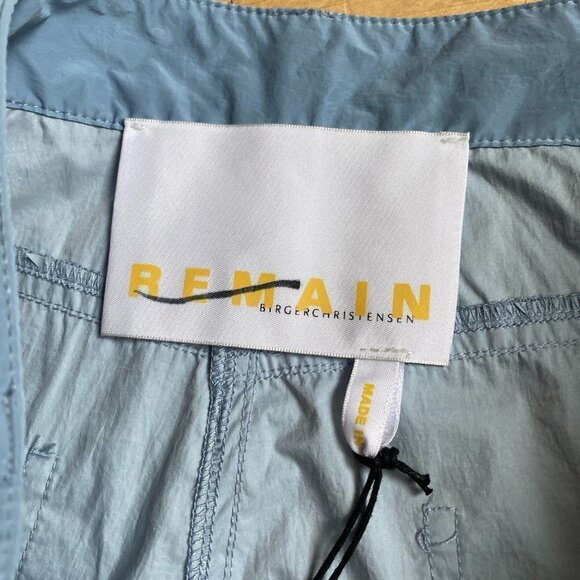 REMAIN Birger Christensen Ariane BNWOT Women Blue Wide Leg Pants New - Picture 6 of 13